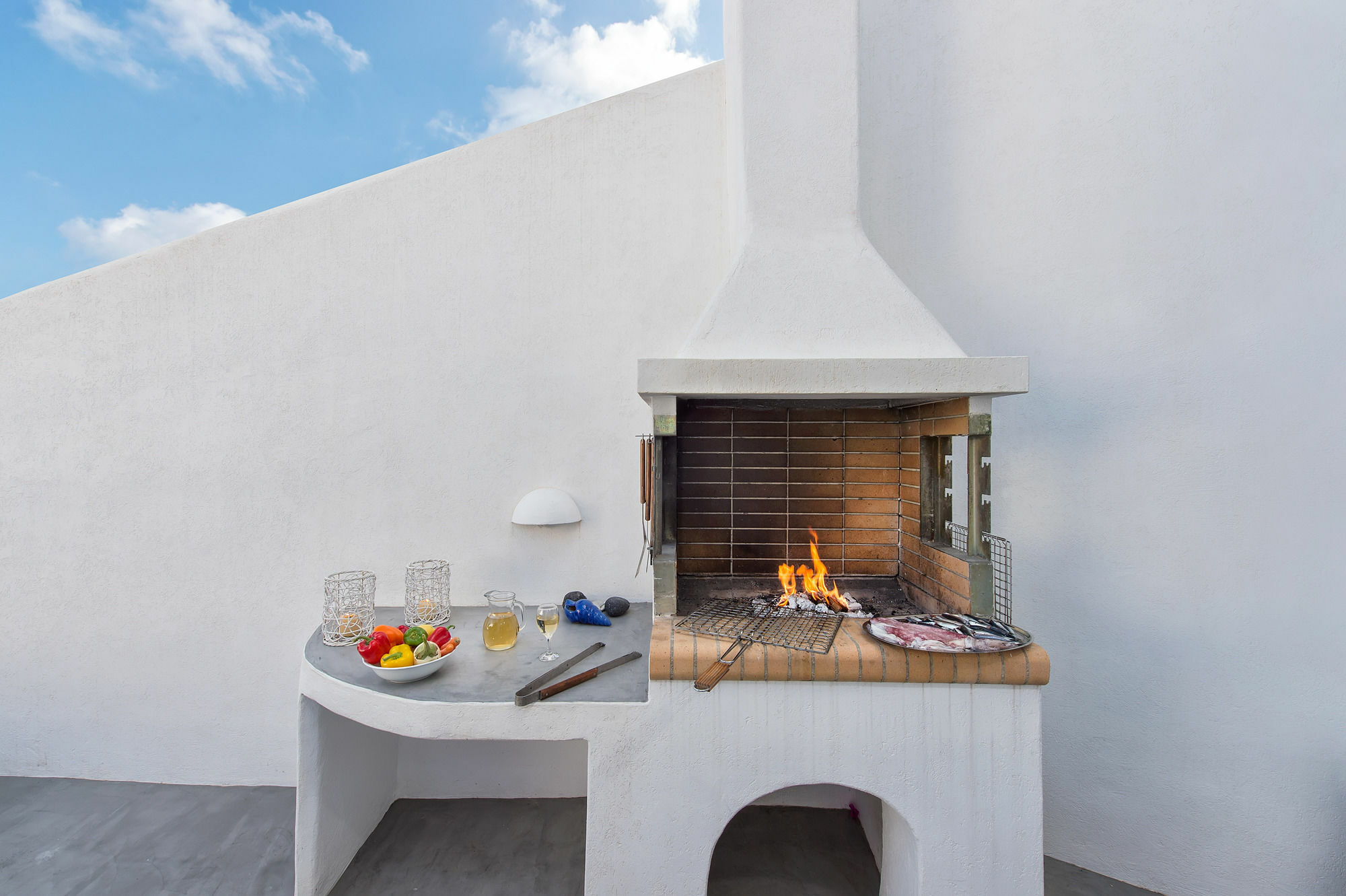 White Cave Private Villa Pýrgos Exteriör bild