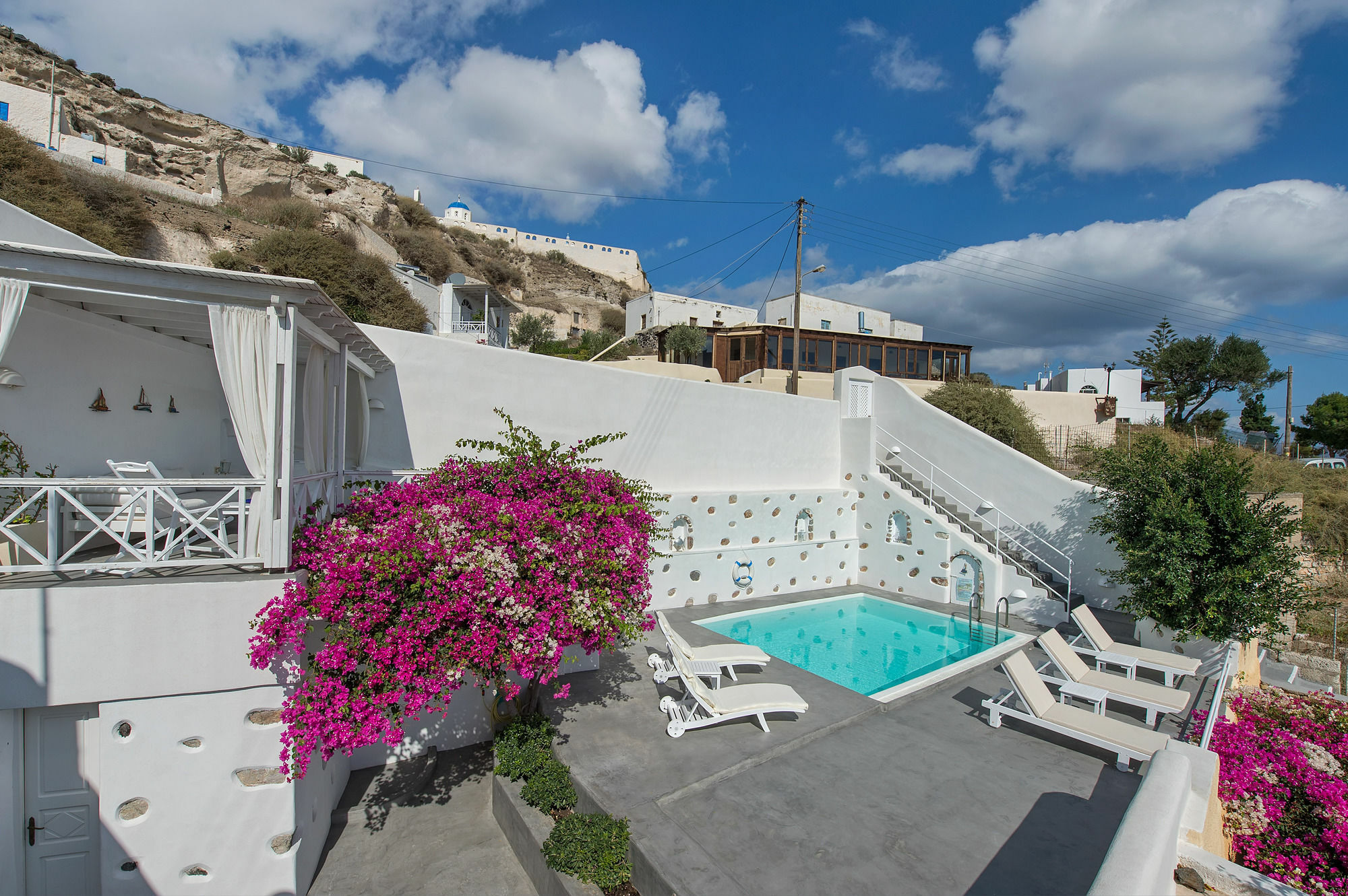 White Cave Private Villa Pýrgos Exteriör bild